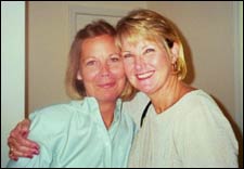 Old friends Andrea Wasmer Durkee and Carol Hall.
