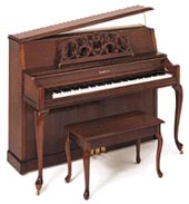 A Baldwin Acrosonic upright piano very similar to the one we used on the album.