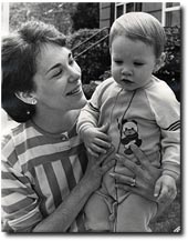 Kathy Elting, with son Gregory.