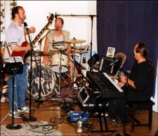 Eric Bergman, Jeff Alfaro and Chris Kubie laughing inexplicably.