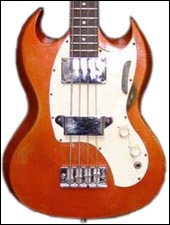 A 60s Gibson Melody Maker bass pretty close to the way mine looked. 
