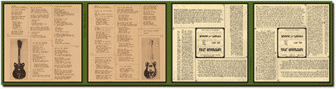 The original LP lyric sheet artwork from the double CD set.