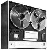 A Sony TC-255 reel-to-reel tape deck