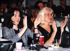 Sue Ivins Purchon and M.J. support the troops. 