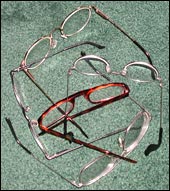 Roy Ellingsen Our only concession to age...presbyopia! 5 Saints, 5 pairs of glasses... 